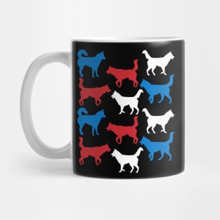Patriotic Siberian Husky Dog America Flag 4Th Of July Mug